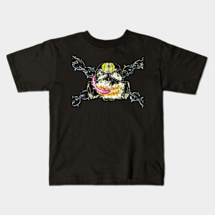 Smoking skull mask Kids T-Shirt